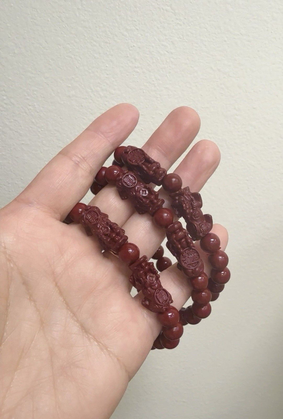 Various beaded bracelets