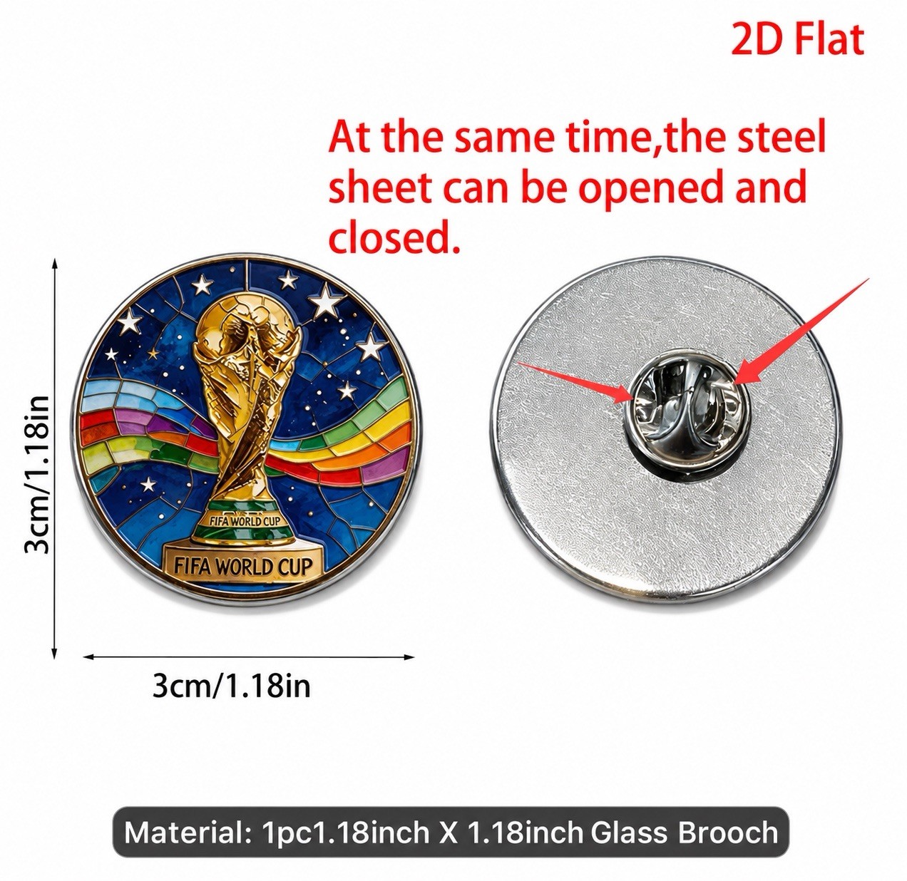 RARE World Cup FIFA Commemorative Collector Pin / Brooch/Lapel