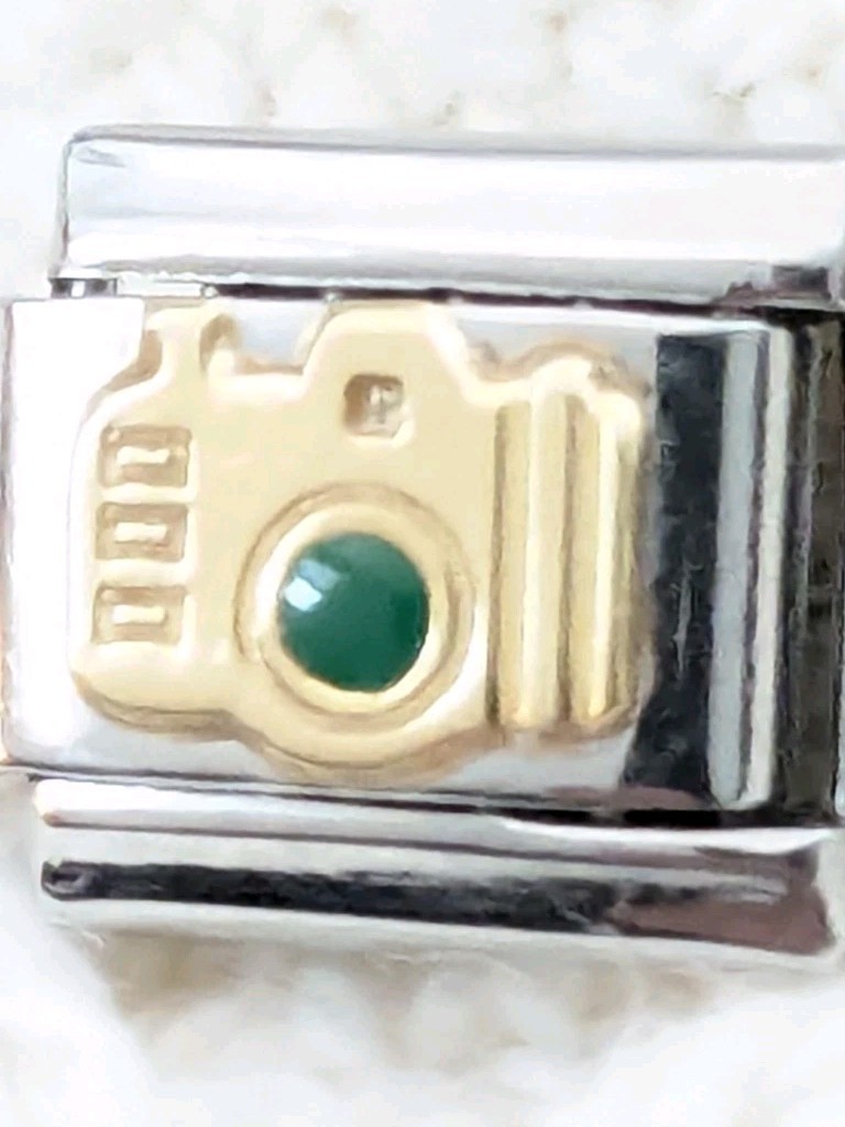 Authentic Casa D’Oro Camera Photography Italian Charm Classic 9mm Link A176