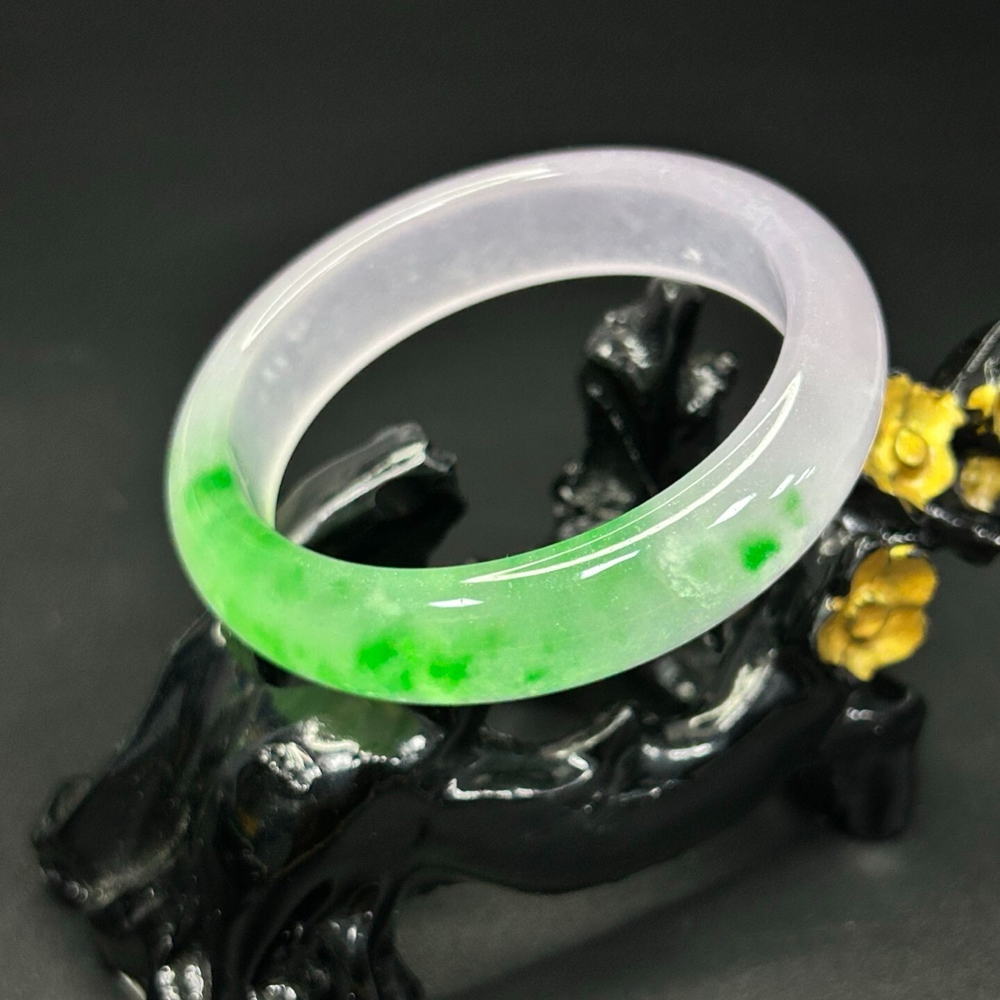 Certified Natural high Ice Burmese purple Jade jadeite bracelet bangle 53mm