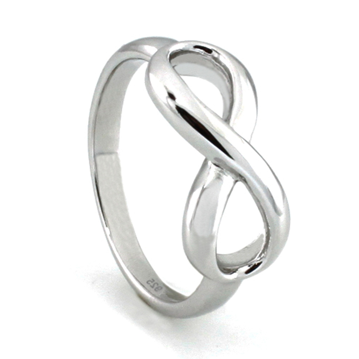 925 Genuine Sterling Silver Infinity Promise Love Ring with FREE Engraving