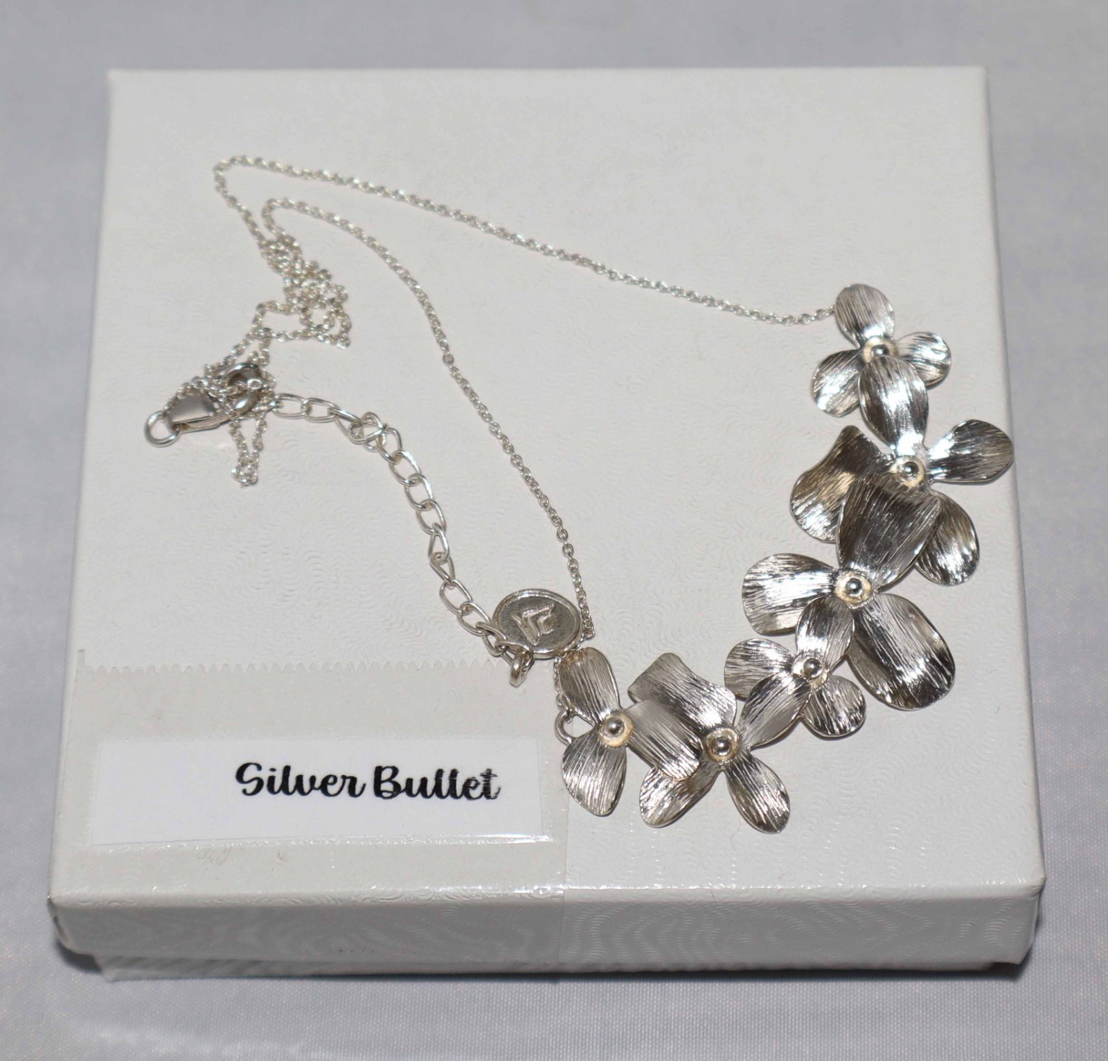 Silpada Sterling Silver “Garden Whimsy” Flower Link Necklace N3242
