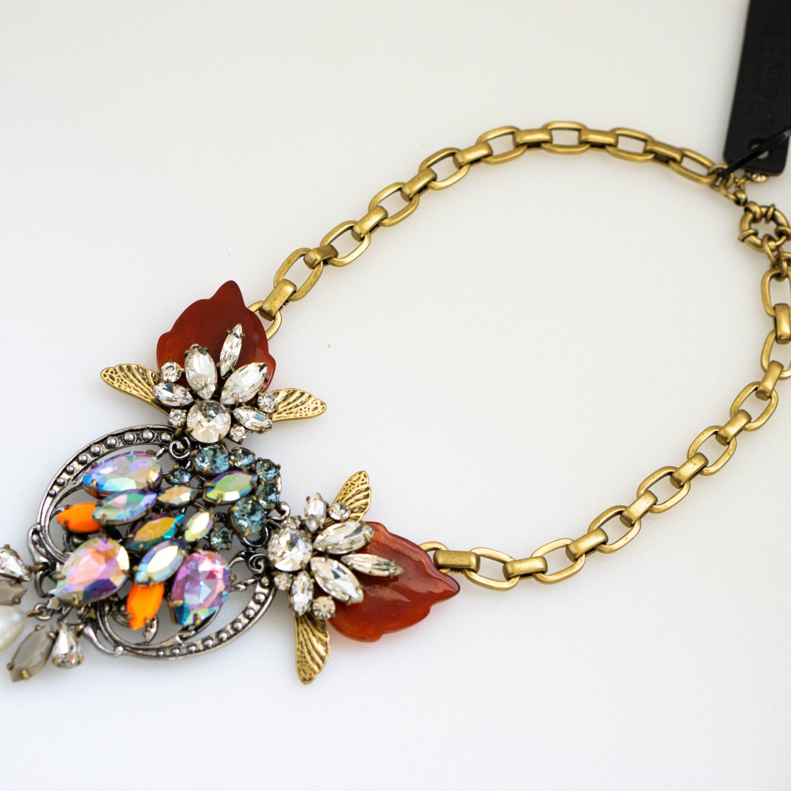 J.Crew Crystal Pearl Statement Necklace