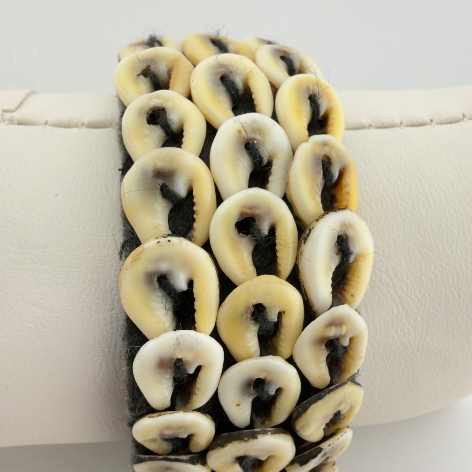 Cowrie Shell Bracelet Wide Band Boho Tribal Surfer Beach Coastal