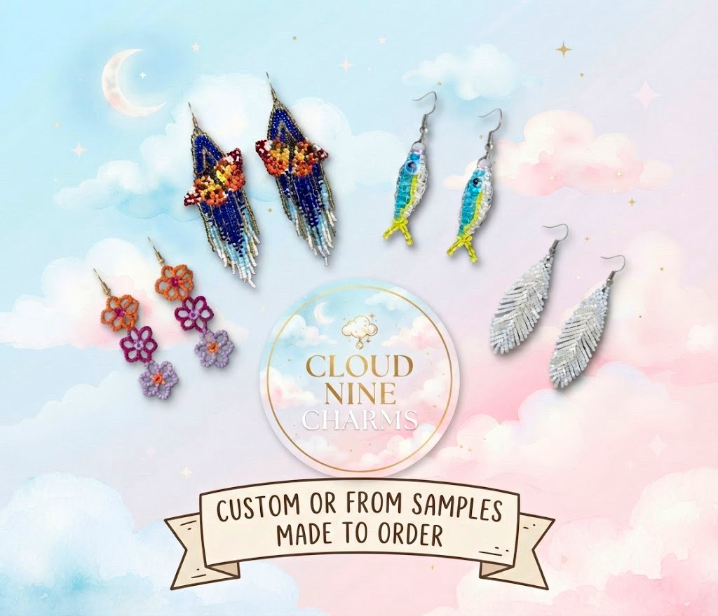 Custom Handmade Beaded Earrings | Made to Order | Cloud Nine Charms