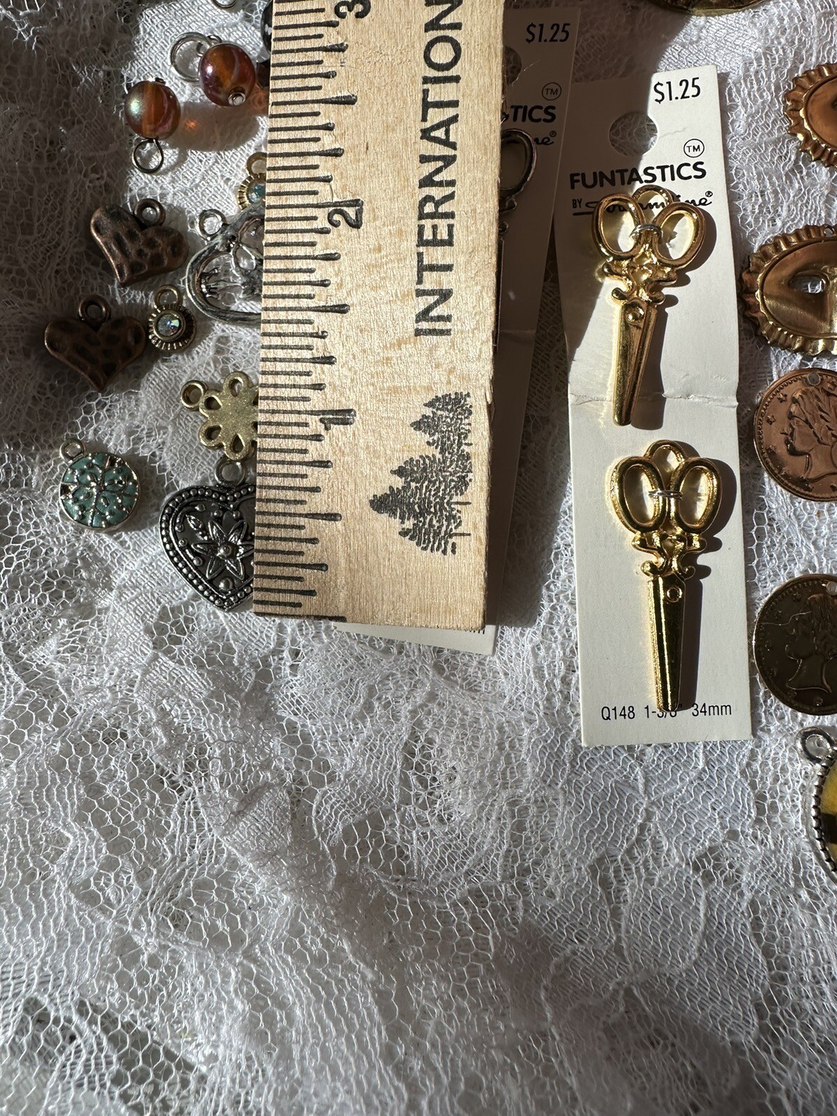 Huge Lot Of Charms King Tut Masks Sports Hearts Unicorn Tennis Scissors Coins