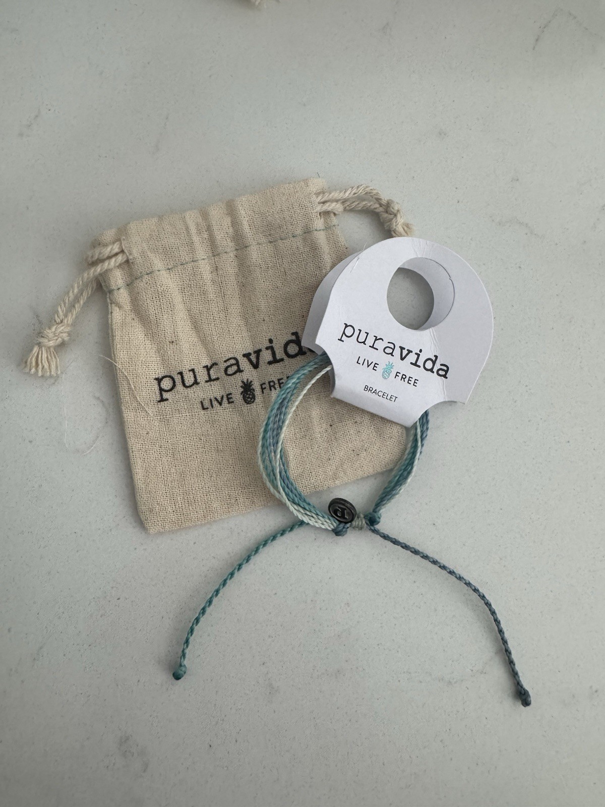 Pura Vida Solid Original Bracelet (Baby Blue, Teal, Medium Blue)
