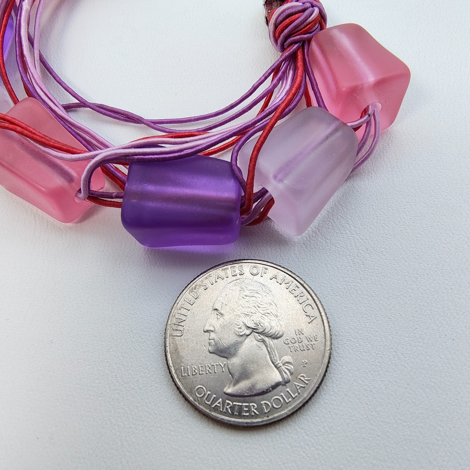 Gimme Gummy Arm Party Bracelet Chunky Color Pop Pink Purple White Kidcore