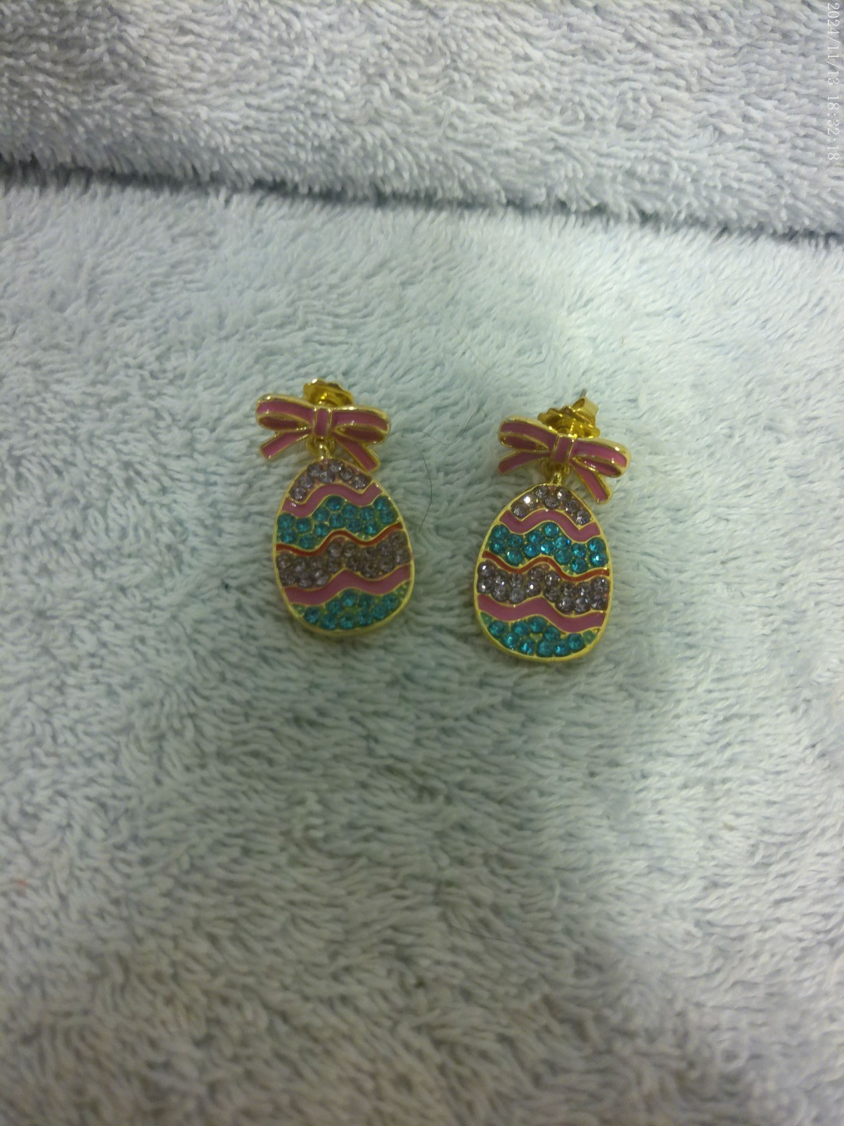 Leith Easter Egg Bling Earrings New ** SEE DESCRIPTION **