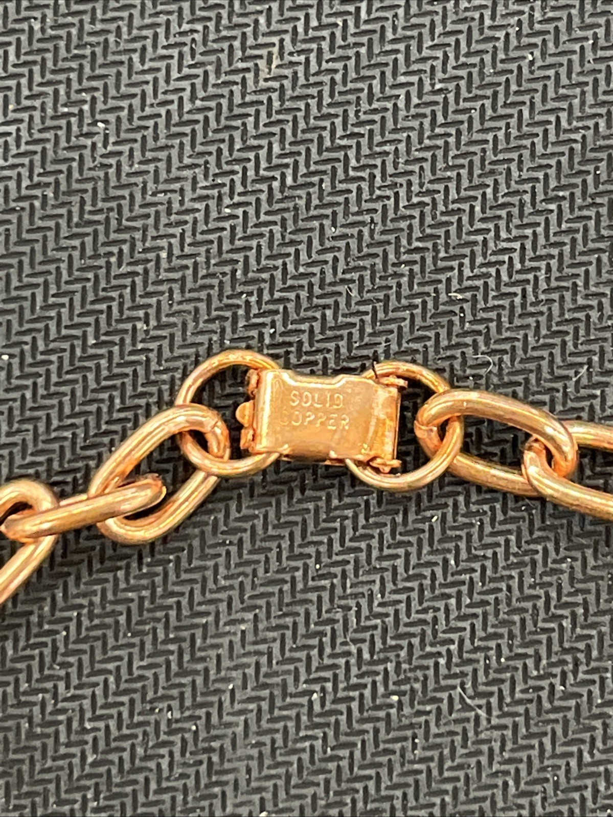 Pure Solid Copper Rounded Link Chain Women And Men Chain Copper Necklace 18 Inch