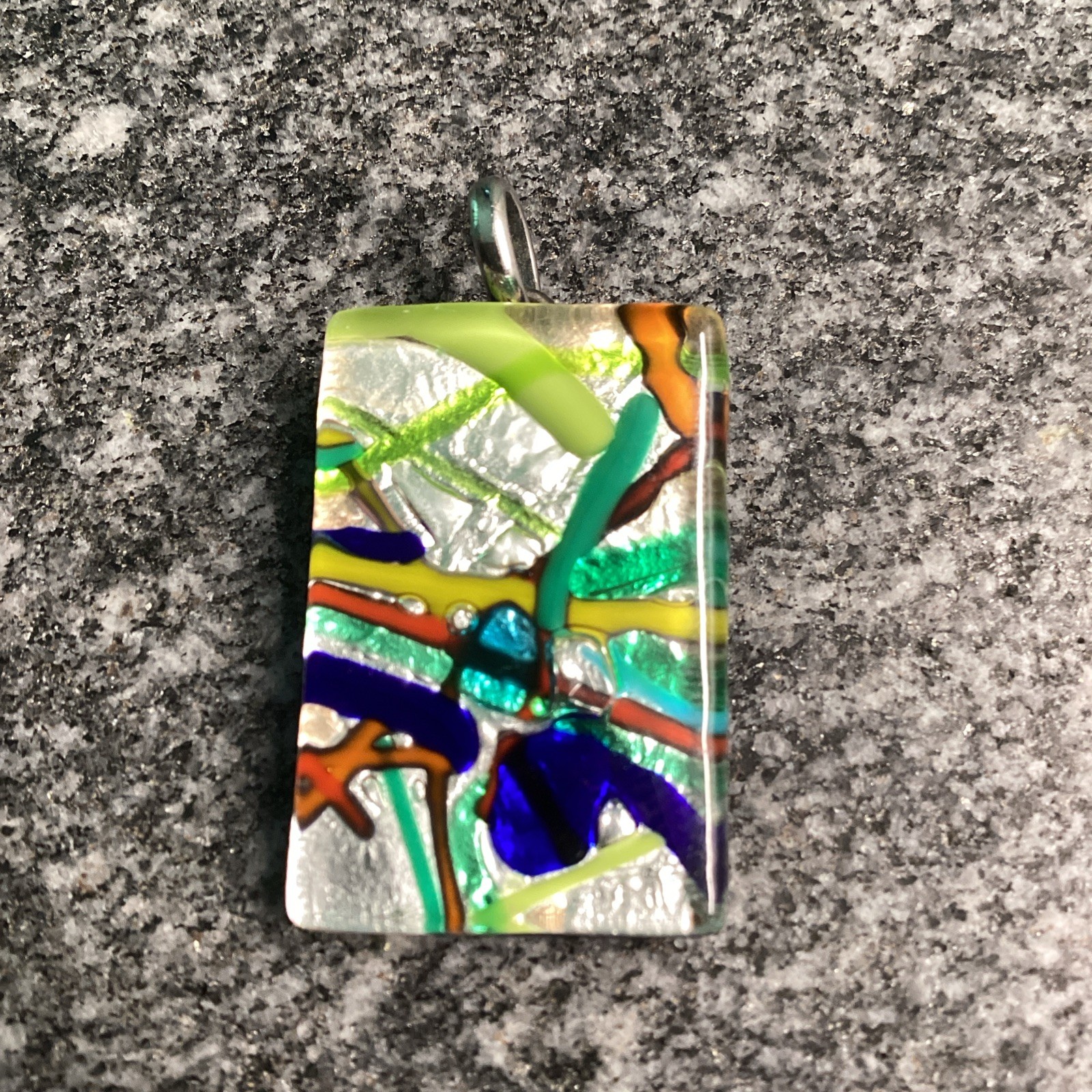 Murano Glass Rectangular Pendant