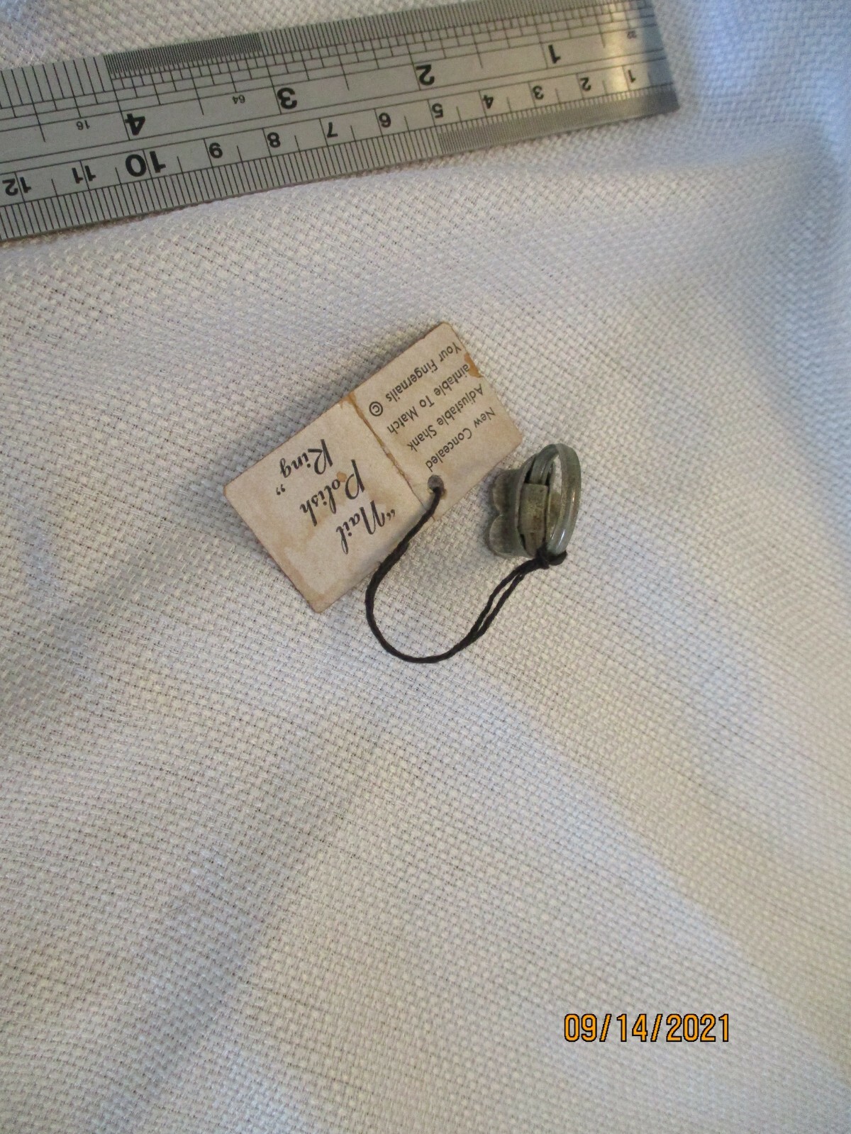 vintage adjustable pain nail polish ring with tags nailpolish match your nails