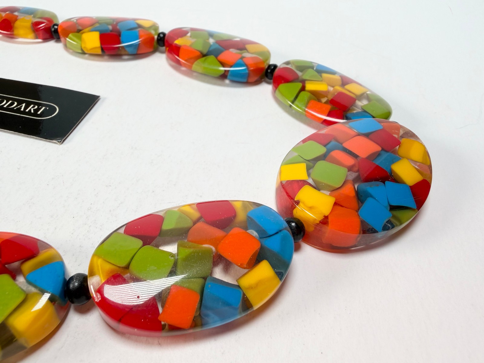 Marion Godart – Confetti “Forme Ovale” Summer Mix Resin Necklace