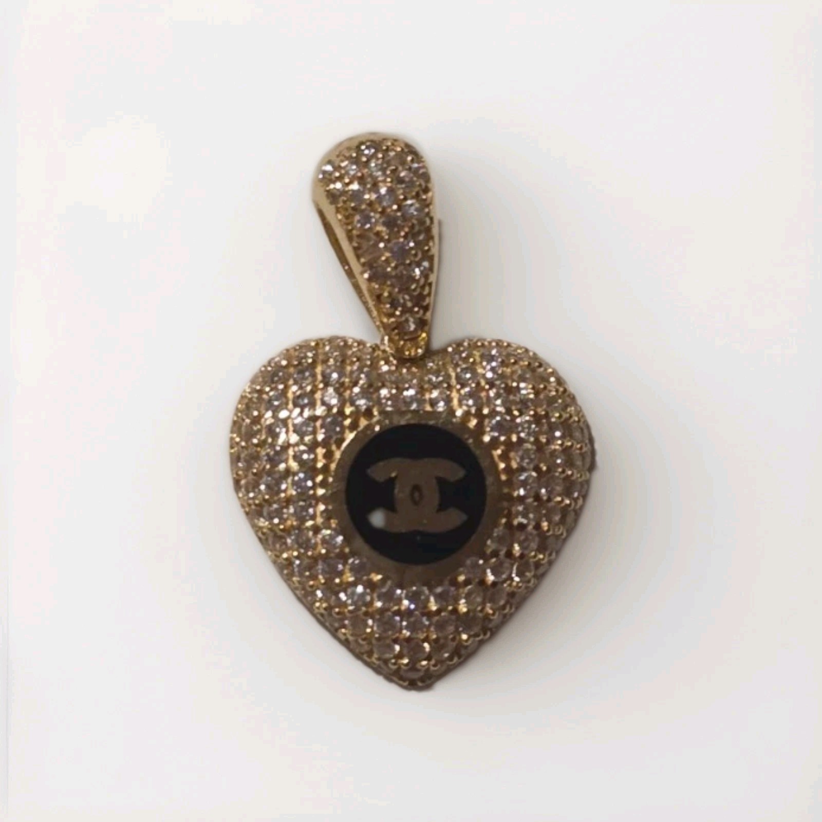 14K REAL GOLD LETTER C PENDENT