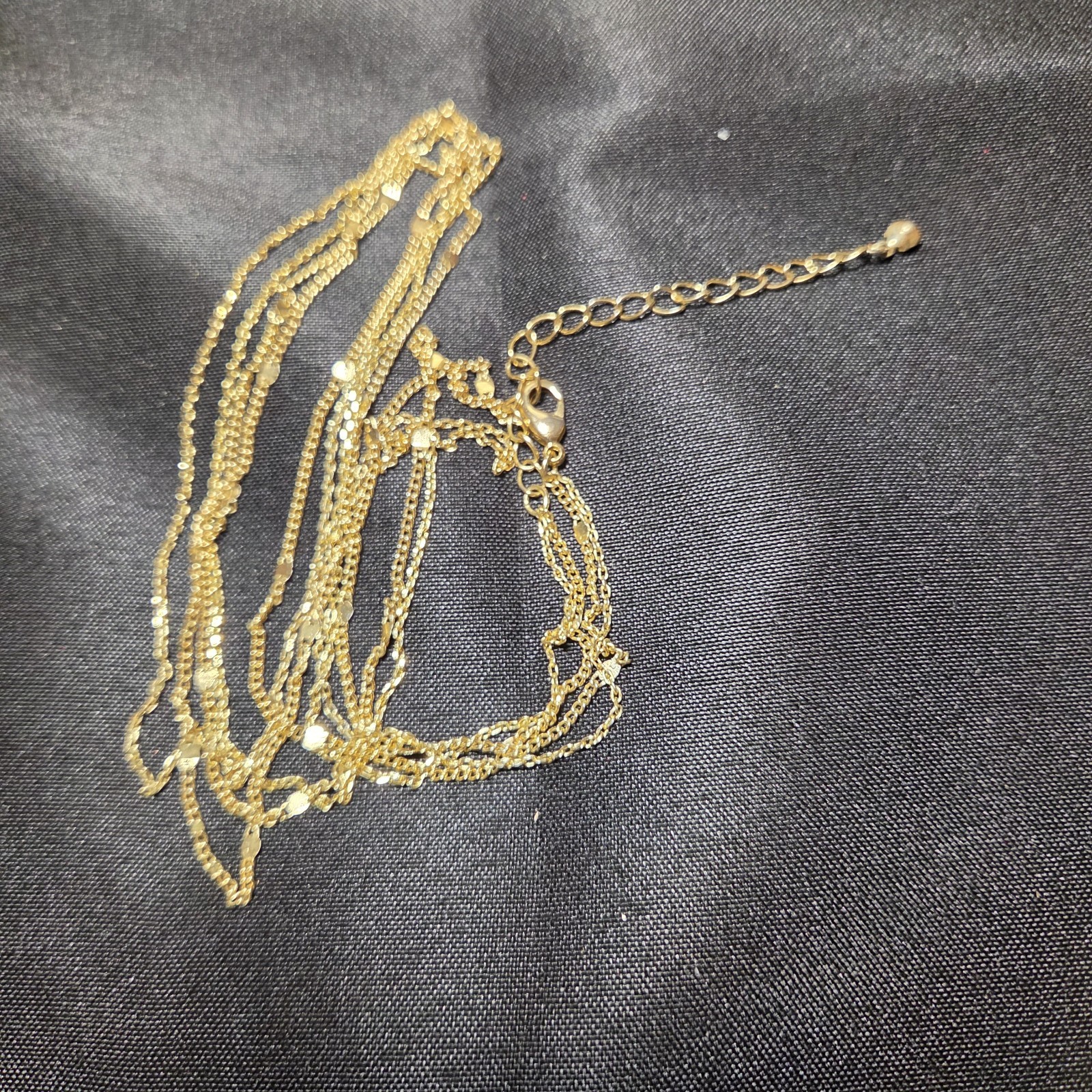 Elegant Double Layer Gold-tone Chain With Delicate Bead Accents And Timeless…
