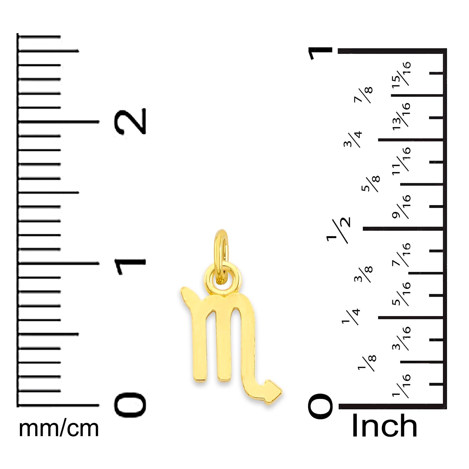 Solid Gold Zodiac Charm Available in 10k or 14k, Cute Horoscope Charm