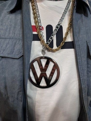 Halloween BEASTIE BOYS VW METAL 30″ NECKLACE SILVER Or GOLD Chain NEW REDDIT