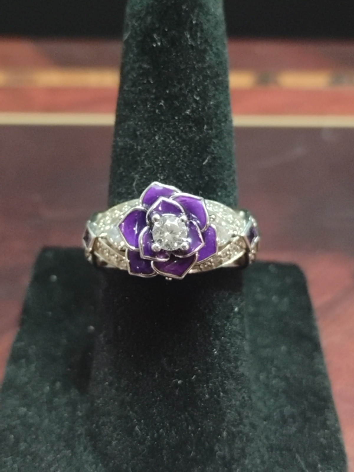 Vancaro Nature Purple Rose Love / Promise / Engagement Ring
