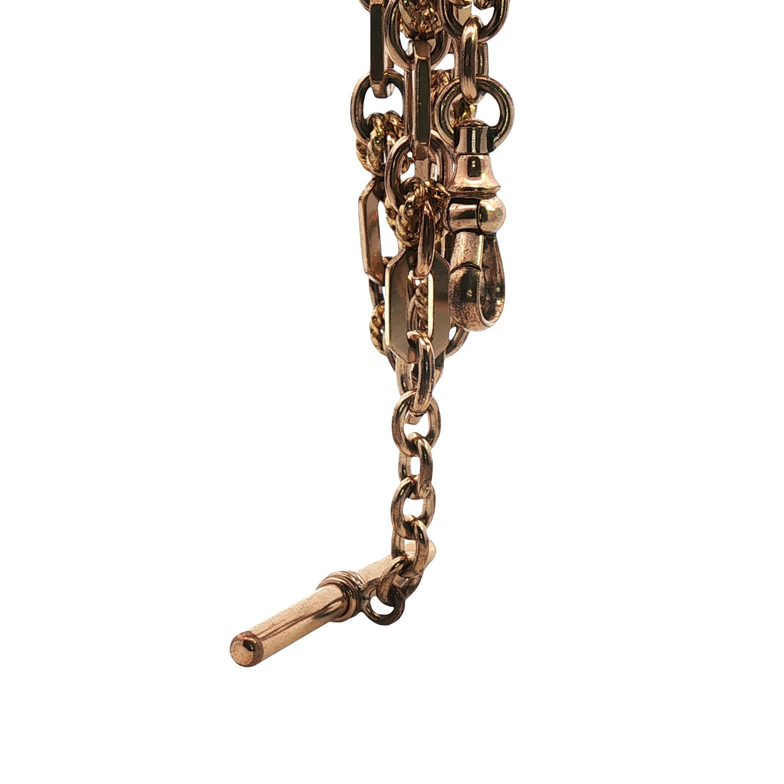 Premium Gold Plated Fob Chain Bracelet 18.21g 6mm Wide Classic Jewellery 26.5cm