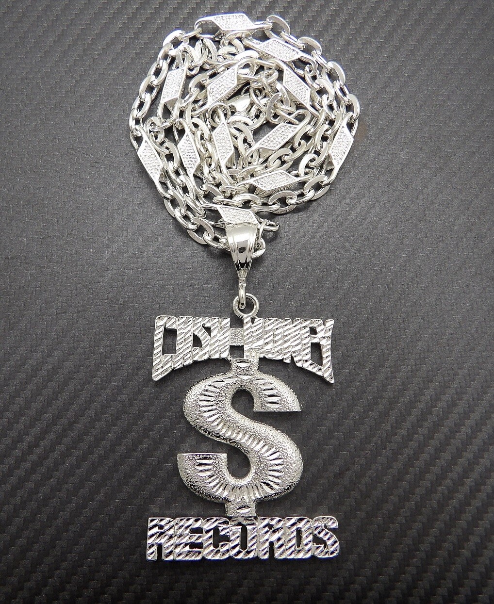 New Cash Money Record Pendant 6mm/30″ Link Chain Hip Hop Necklace RC4015