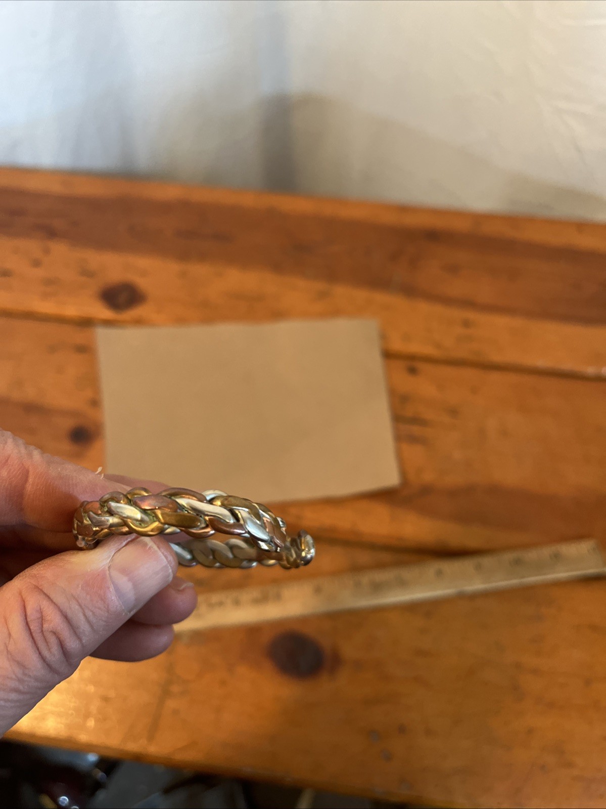 – Sergio Lub – Cuff Bracelet Non-Magnetic Mixed Metal Vintage