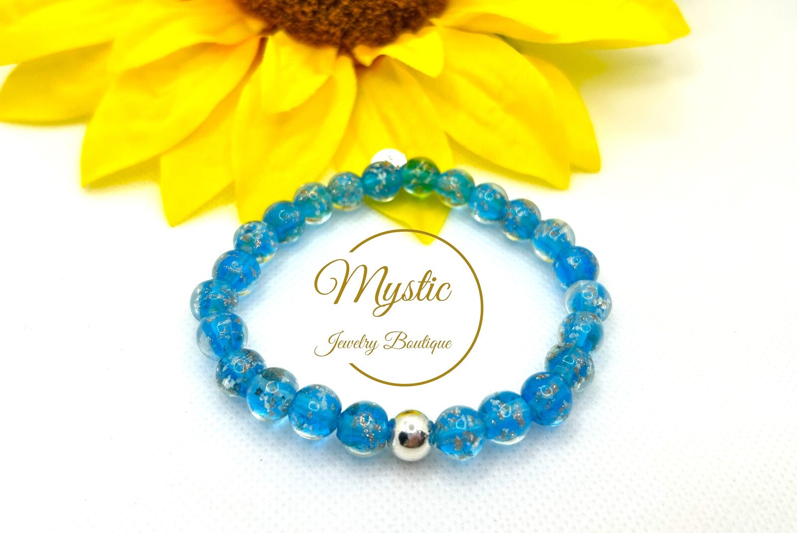 Mystic Firefly Bracelet Lampwork Luminous Glass Glow in the Dark