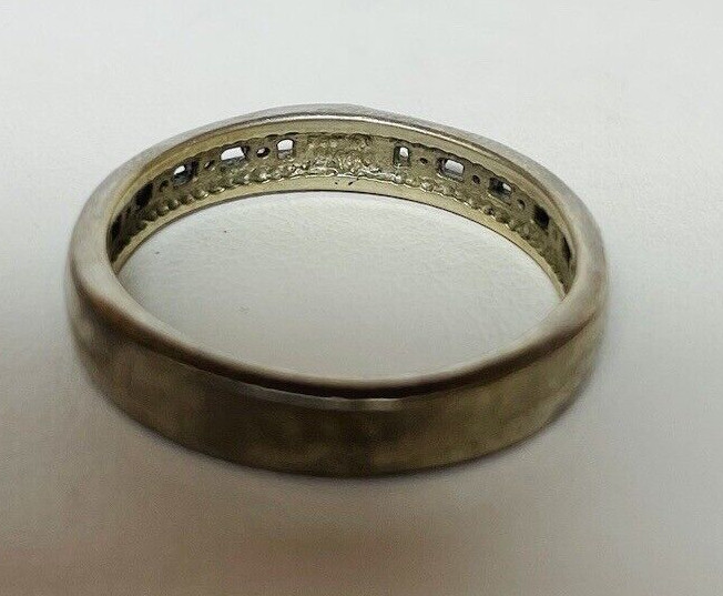 Harley Davidson Sterling 925 Silver CZ Shield Ring Sz 7.5 – .10