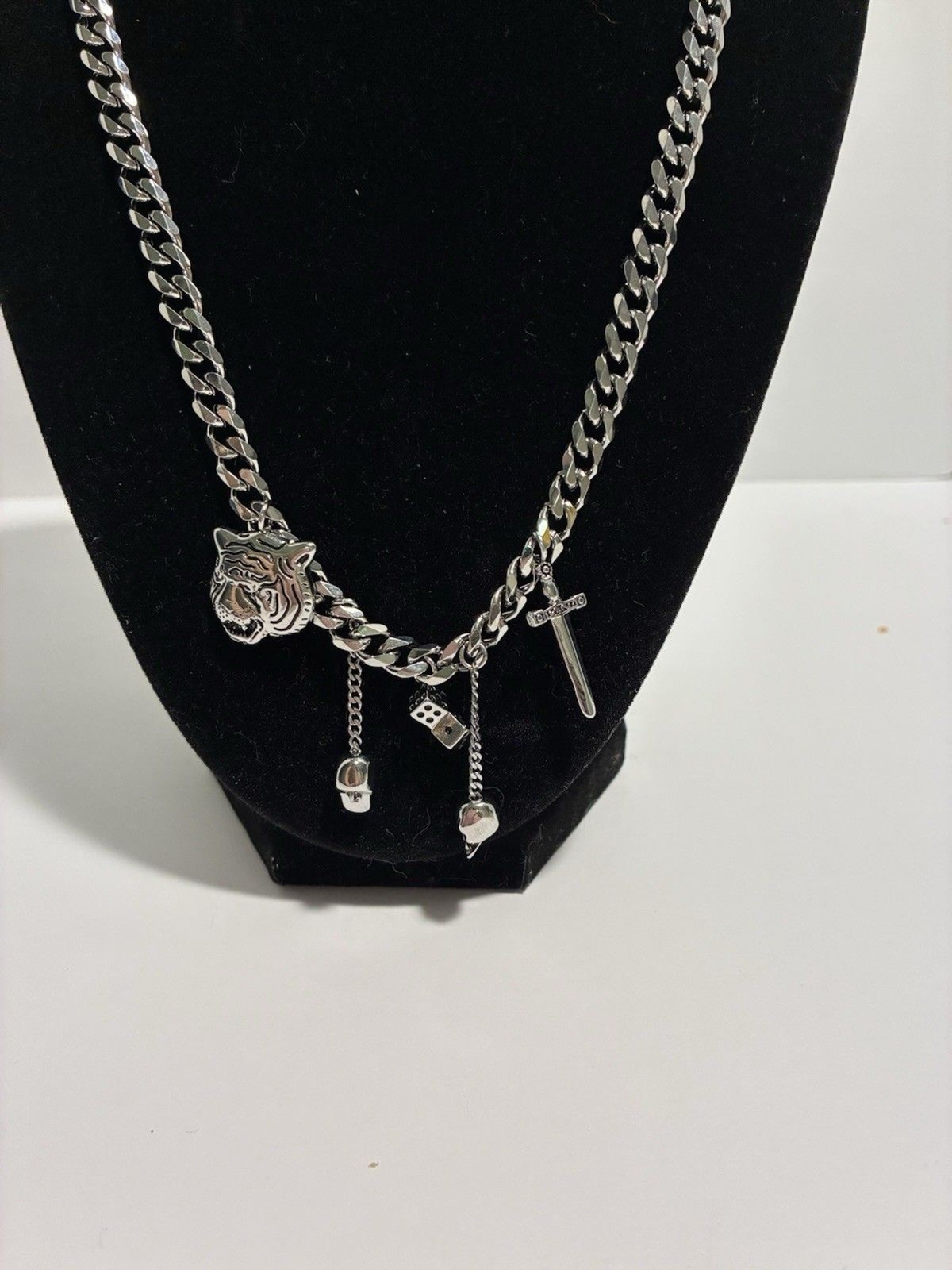 Billie Eilish Dalmata Chain Necklace Stainless Steel 21 in