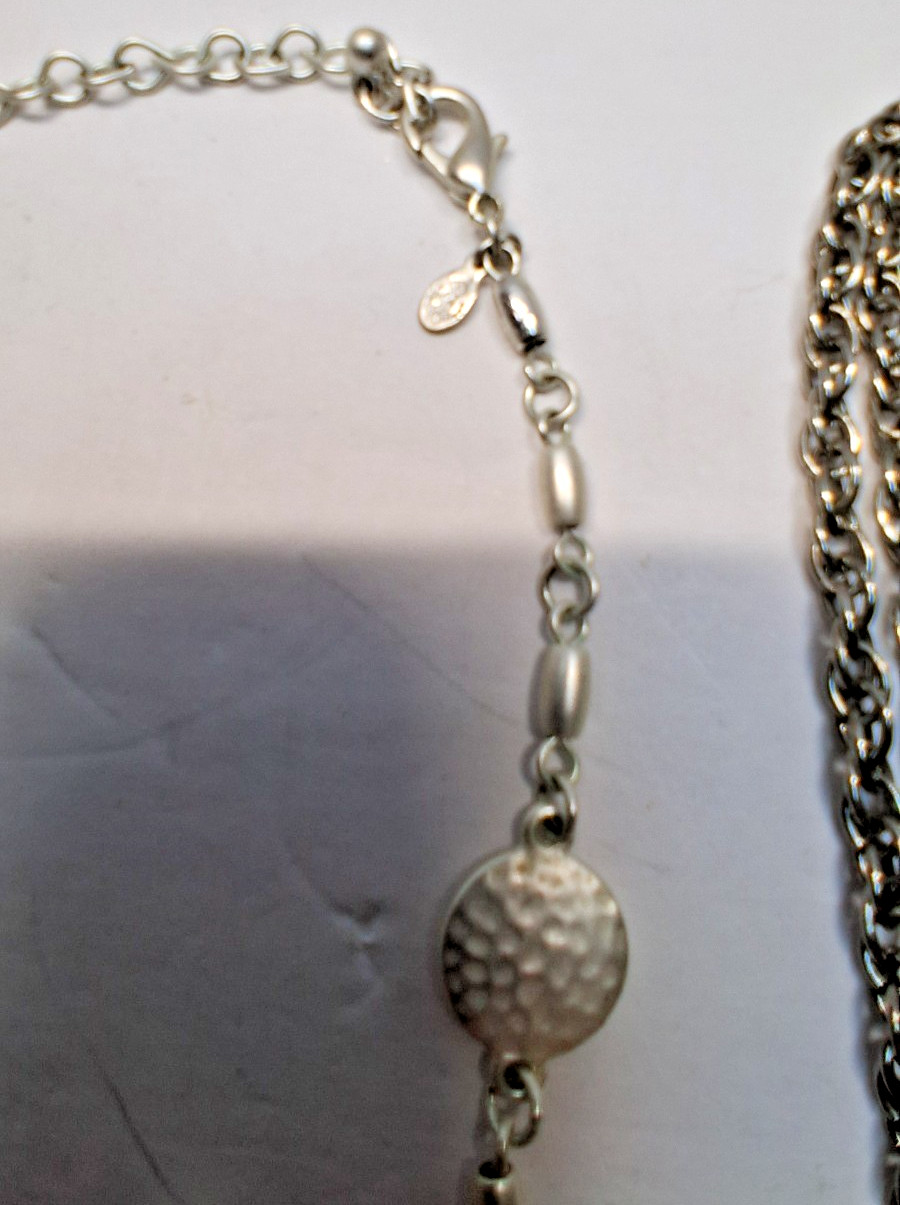 Lot of 4 a Premier Designs 3 pc Set with Earrings & Silver Tone Tassel Necklace