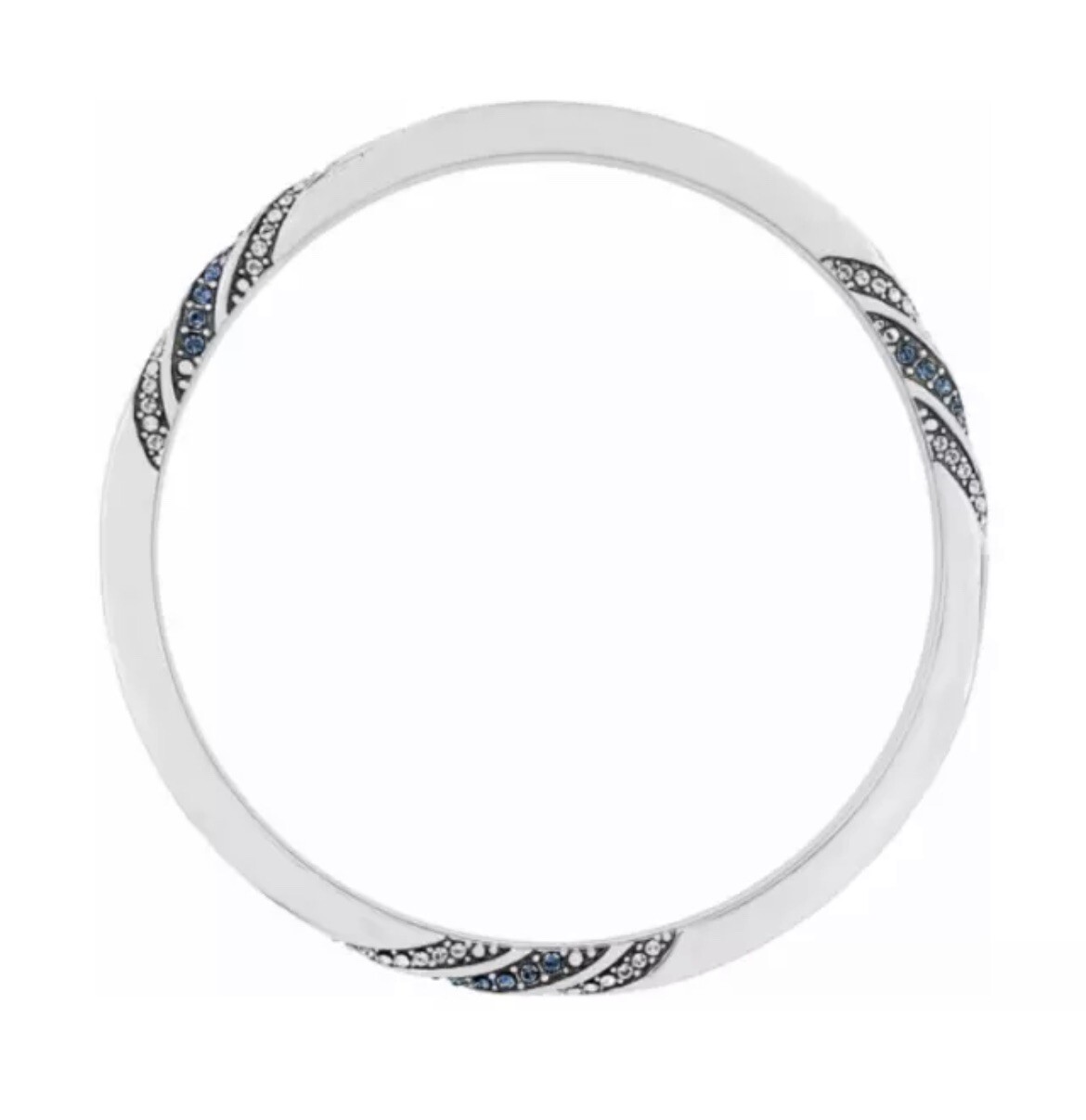 New Brighton BLUE ETERNITY KNOT Bangle Bracelet JF082B NWT