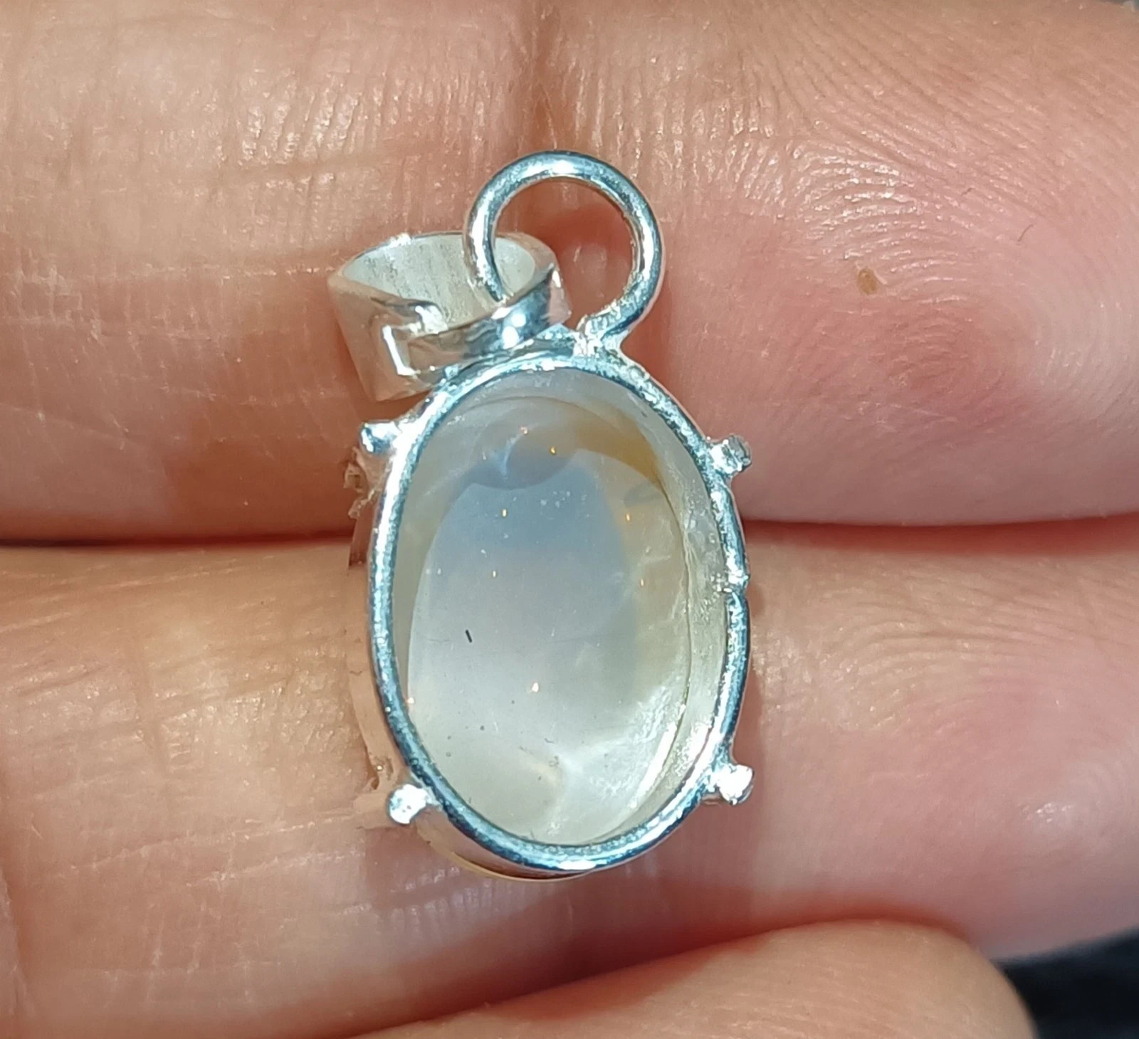 6 Ray 15.20 Ct Yellow Star Sapphire Sterling Silver Pendant GORGEOUS jewelry