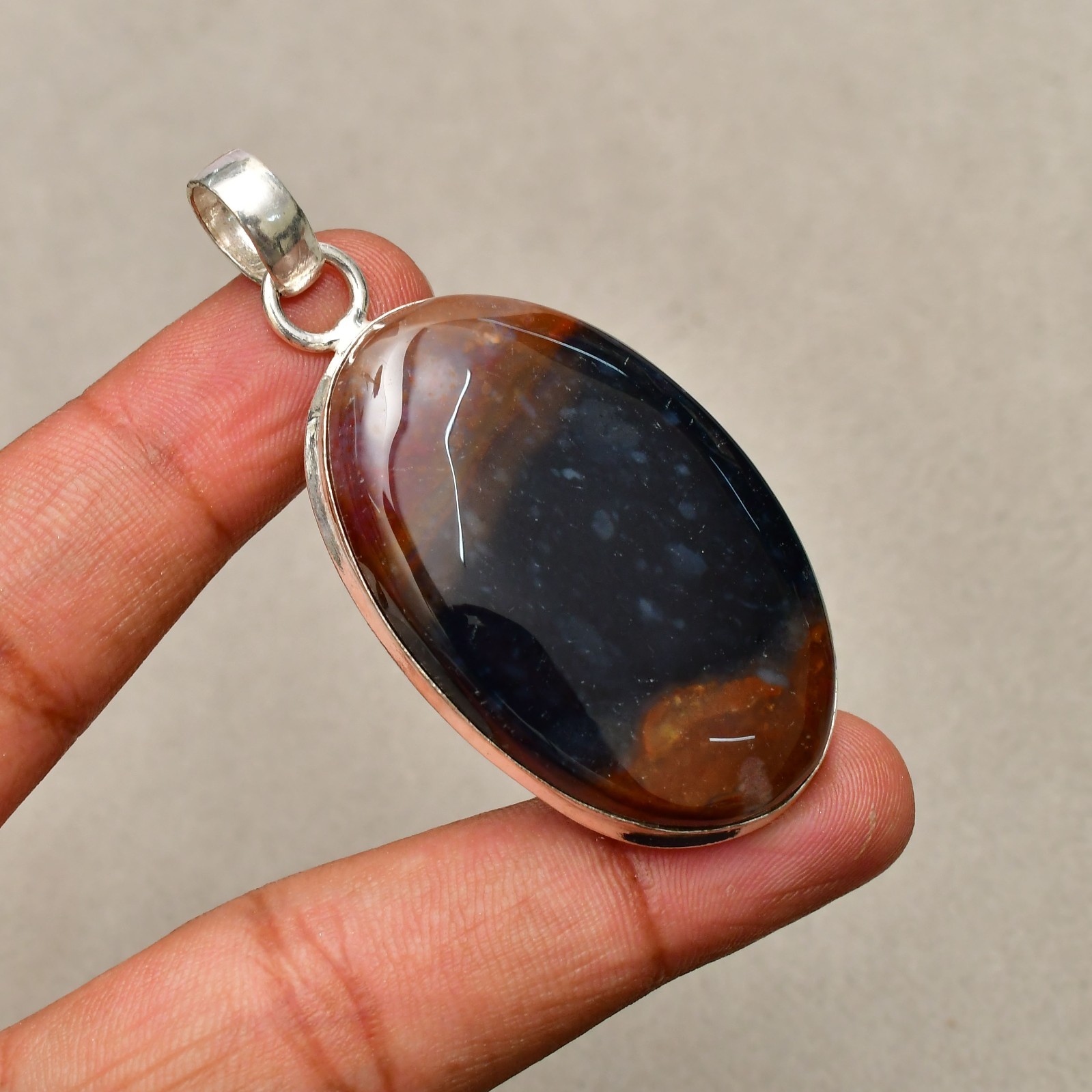 Sodalite Gemstone Handmade 925 Sterling Silver Jewelry Pendant 2.28″