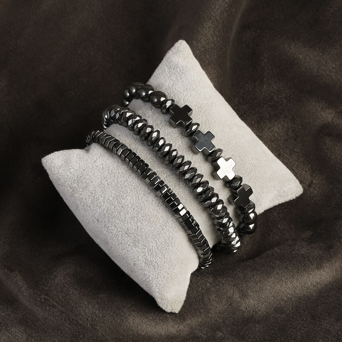 Energy Hematite Bead Healing Bracelet Braided Therapy Care Weight Loss Bracelets