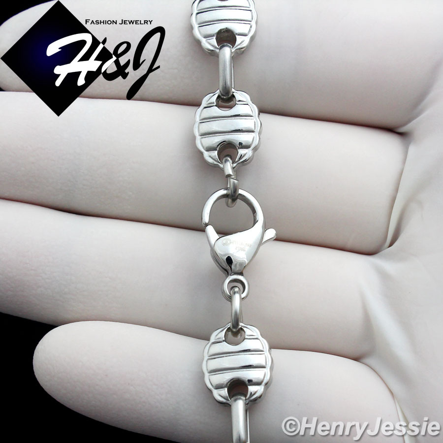 18-40″MEN Stainless Steel 9x3mm Silver Puffed Mariner Link Chain Necklace*N150