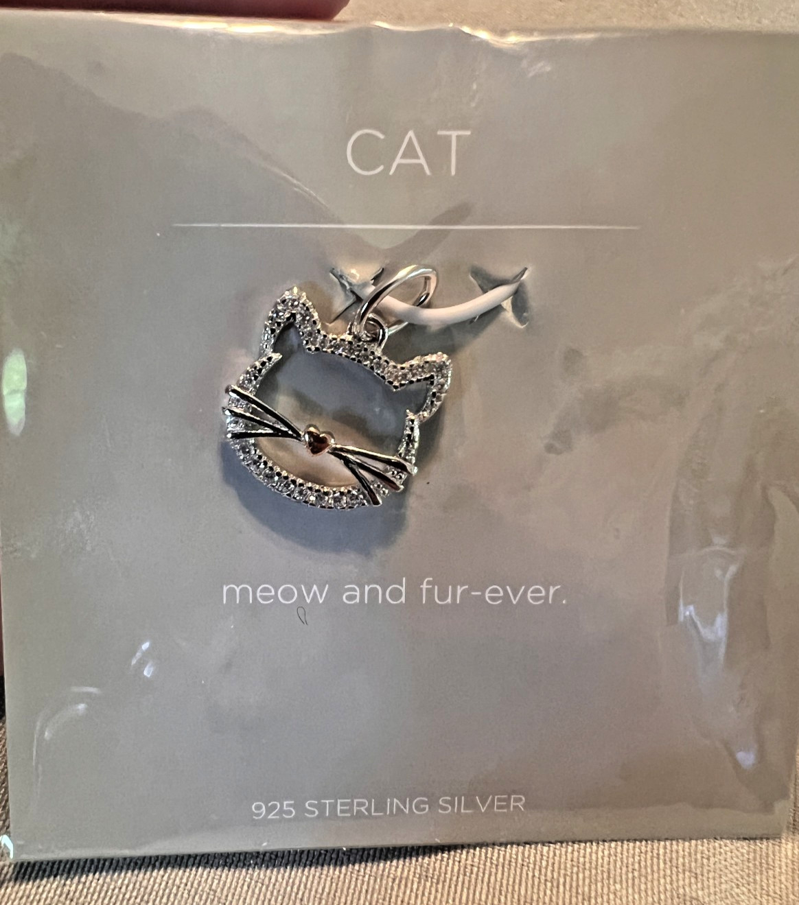 Origami Owl Core Charm Cat Sterling Silver