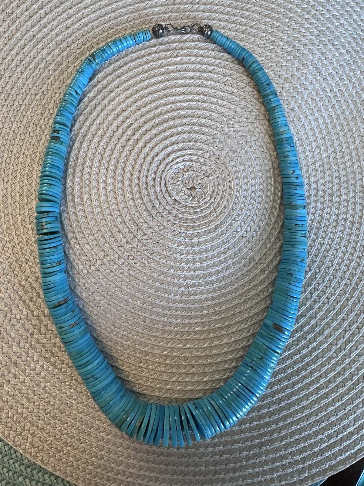 Southwestern Turquoise Graduated Disc Necklace