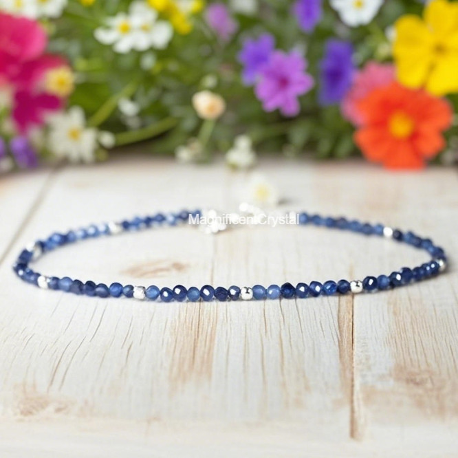 2025HOT Sapphire Bracelet Women Healing Energy Reiki Handmade Birthstone Jewelry