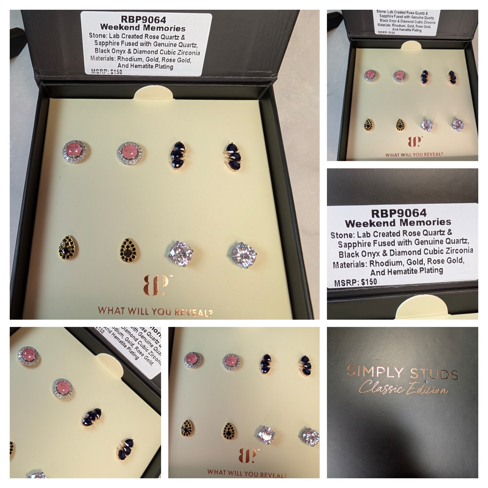 Bomb Party Simply Studs Earrings 24-RBP9064, Weekend Memories-Various Metals