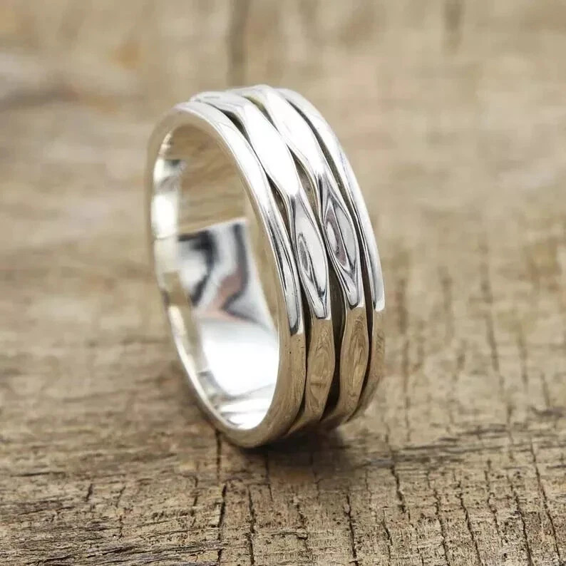 925 Sterling Silver, Solid Silver, Band Ring, Unisex, Classic Band Ring