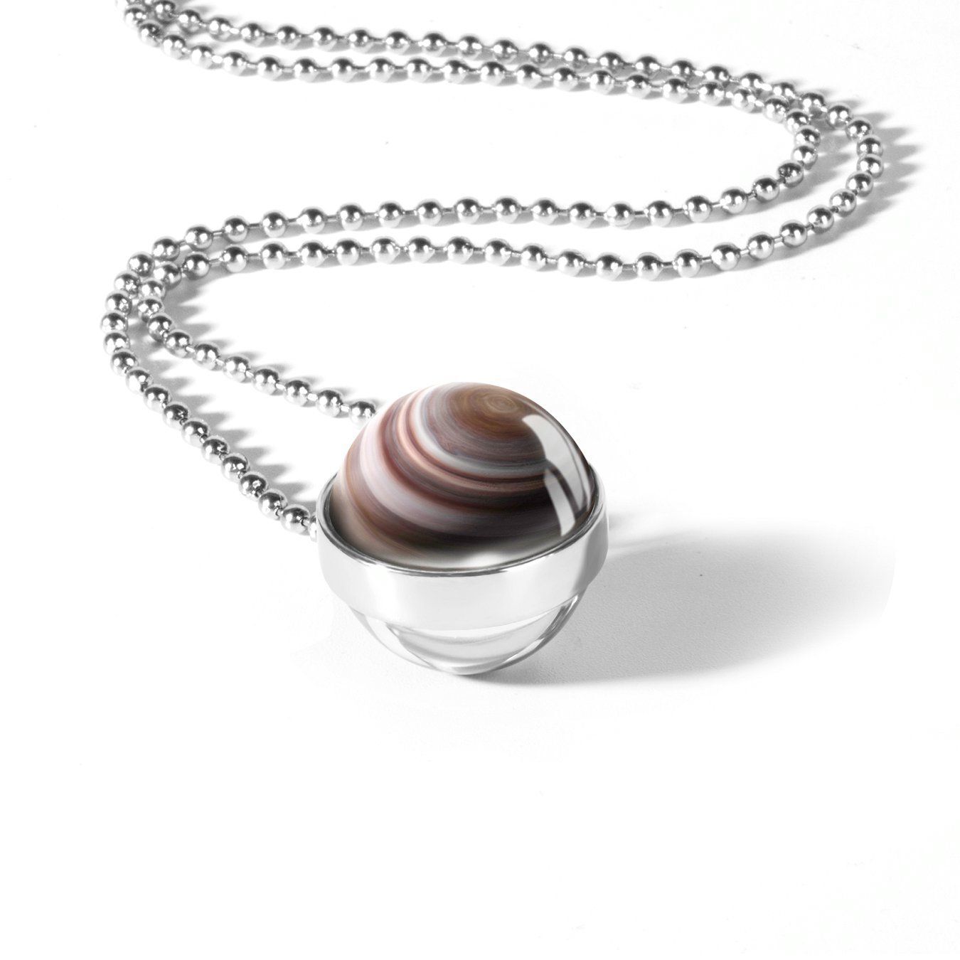Ball Shape Pattern Pendant Necklaces Women Fashion Jewelry Craft Making Necklace