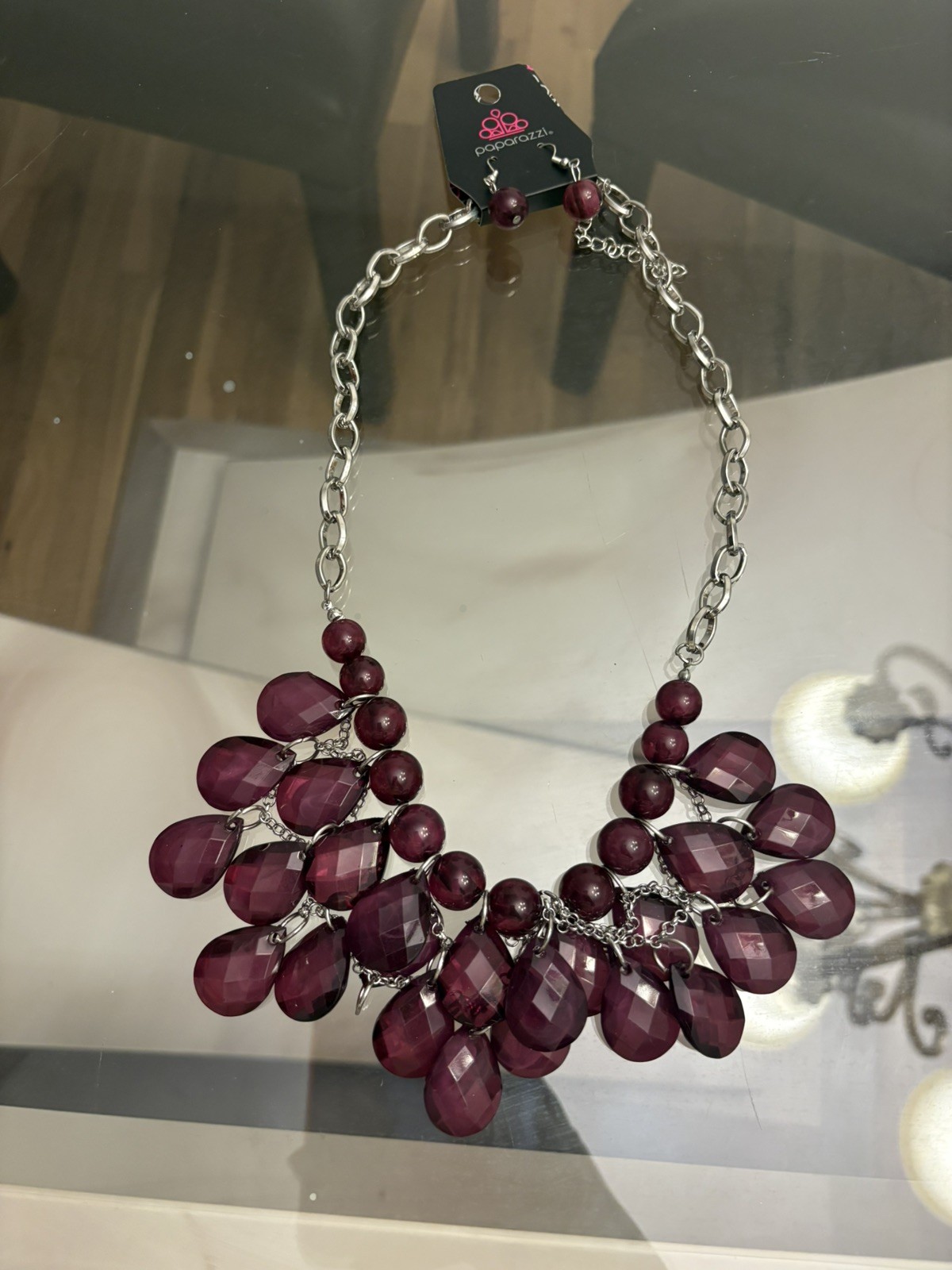 Paparazzi SORRY TO BURST YOUR BUBBLE purple necklace
