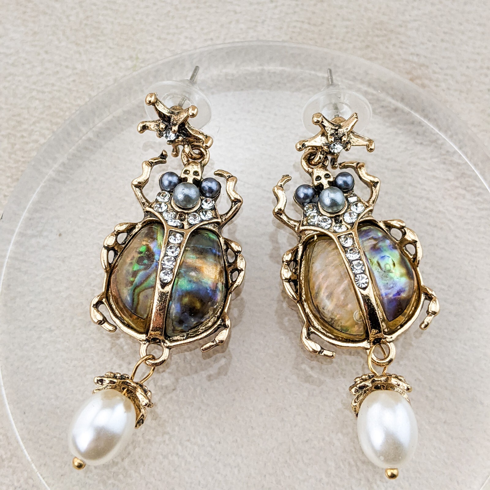 Scarab Beetle Earrings High Elegance multi colored Women Jewelry Gothic