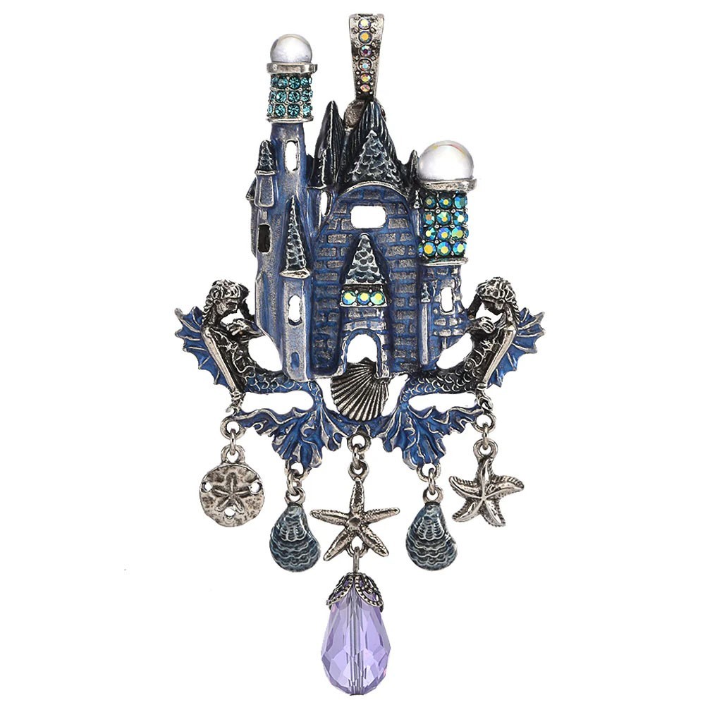 Kirks Folly Summer Palace Foldover Pendant silver ox