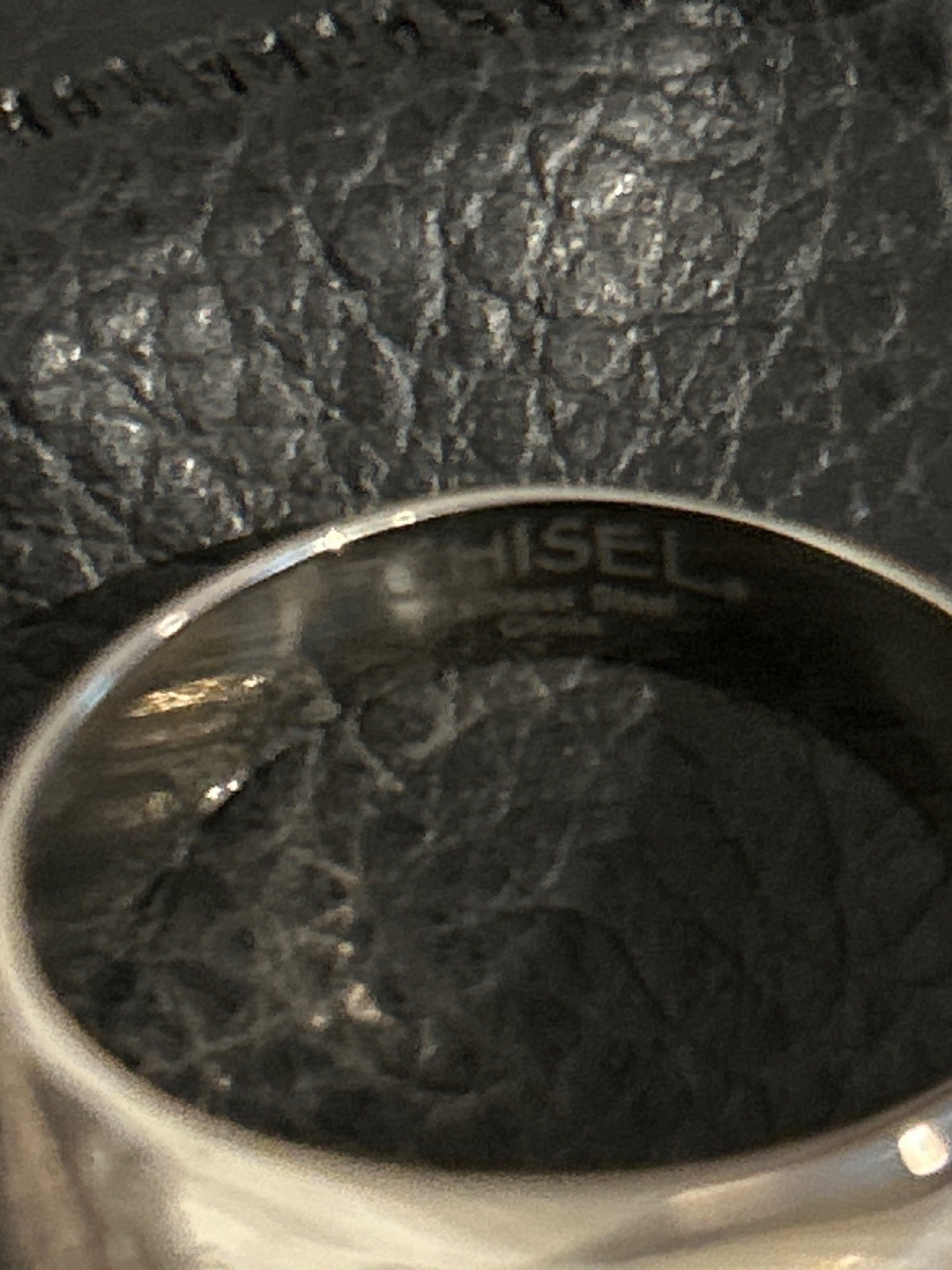 Chisel Brand Stainless Steel Tiger Eye Ring size 10 3/4