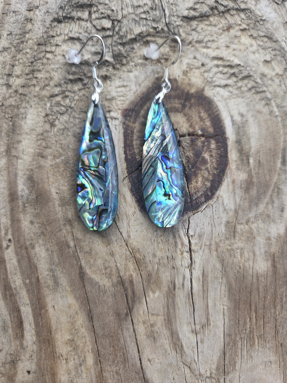 Abalone Shell Dangle Earrings,SS Hooks E28