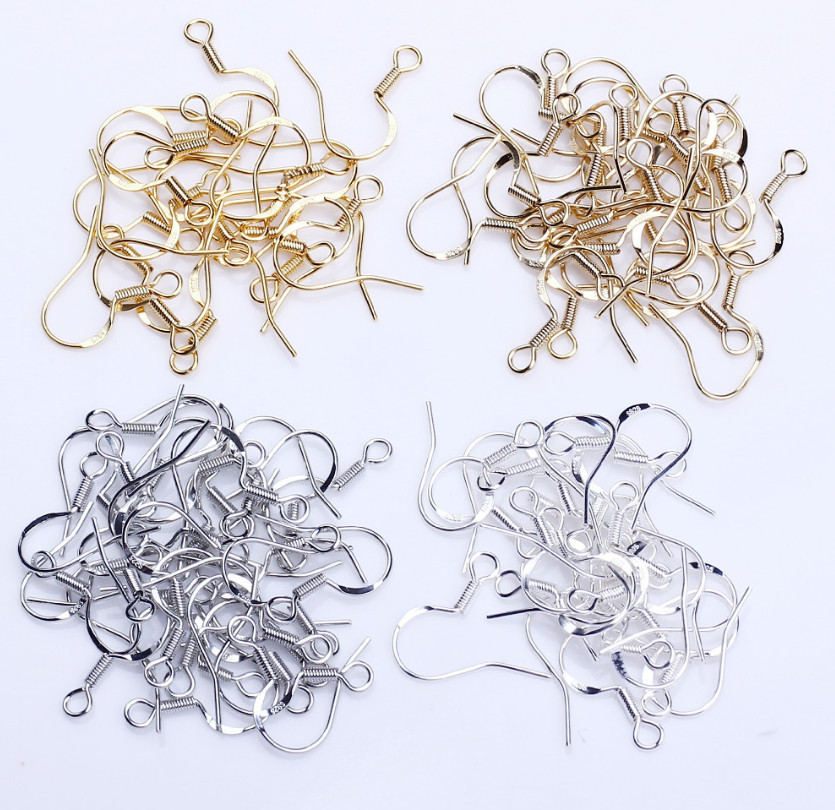 18k Gold Filled Flat French Earwire Wire Hook Earring Findings 10Pair 22G I86