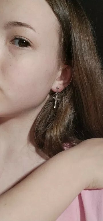 New Fashion Cross Pendant Cartilage Drop Dangle Earrings Punk Jewelry Women Ear