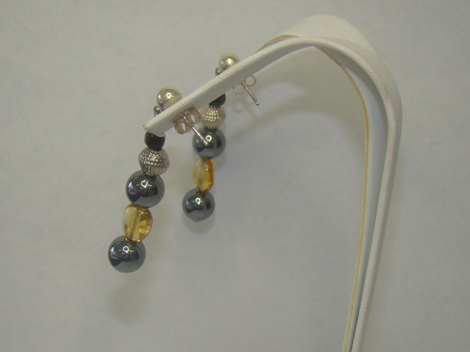 Sterling Silver 1 11/16″ Beaded Stud Earrings – 7.3 Grams, Item# P668