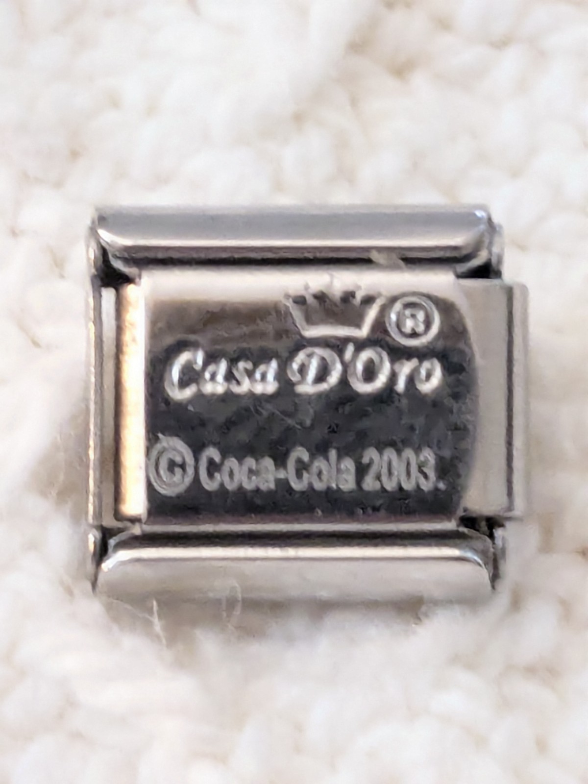 Authentic Casa D’Oro Dasani Bottle Water Italian Charm Classic 9mm Link P90