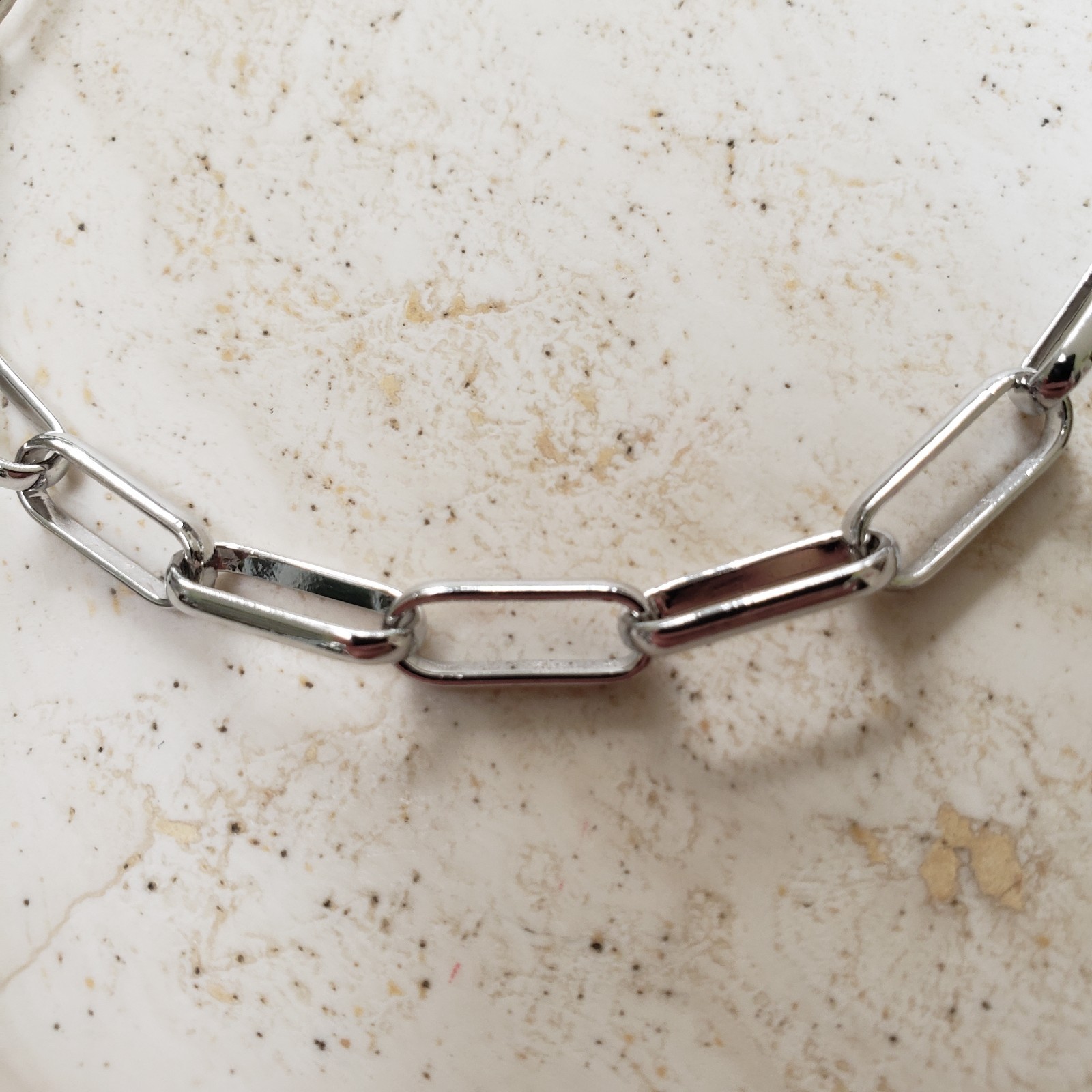 Paperclip Anklet/Bracelet 20cm/8″ plus 5cm/2″ extender – new and tagged.
